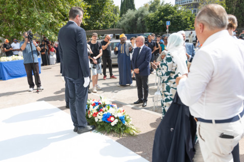 Ceremony to honour the victims of the fire of Nice (18 July 2024)