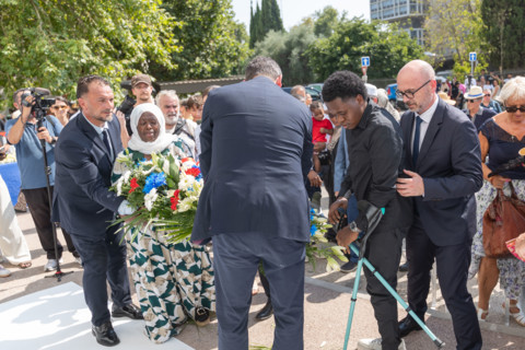 Ceremony to honour the victims of the fire of Nice (18 July 2024)