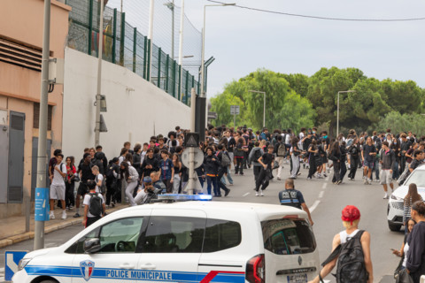 Manifestation lycéenne à Nice, le 29 septembre 2026
