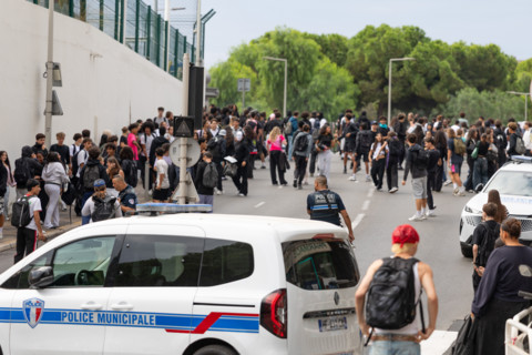 Manifestation lycéenne à Nice, le 29 septembre 2026