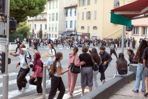 Manifestation lycéenne à Nice, le 29 septembre 2026