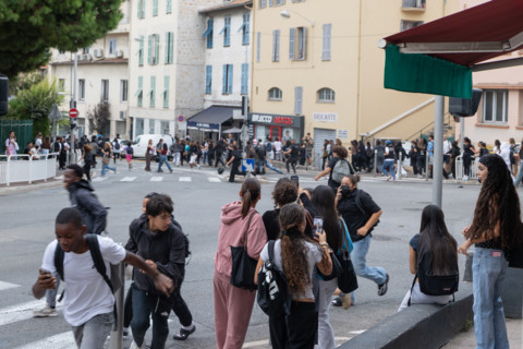 Manifestation lycéenne à Nice, le 29 septembre 2026