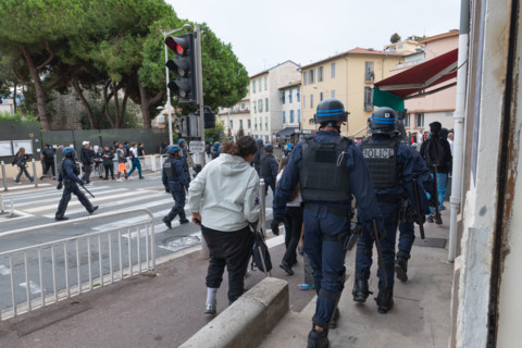Manifestation lycéenne à Nice, le 29 septembre 2026