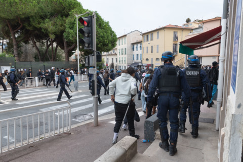 Manifestation lycéenne à Nice, le 29 septembre 2026