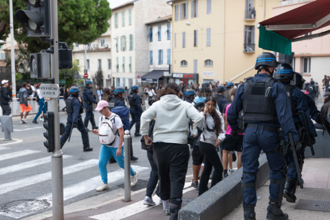 Manifestation lycéenne à Nice, le 29 septembre 2026