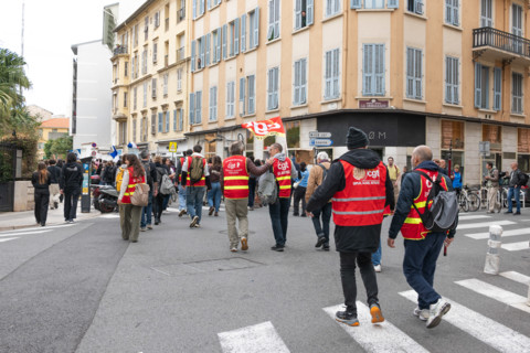 Manifestation à Nice, le 24 octobre 2026