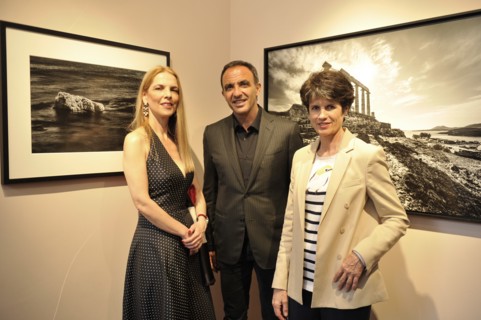 Aspasia Leventis, Nikos Aliagas and Valérie-Anne Giscard d'Estaing