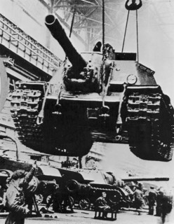 Soviet tank factory, during World War II