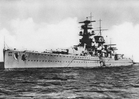 German pocket battleship"Admiral Graf Spee", 1939.