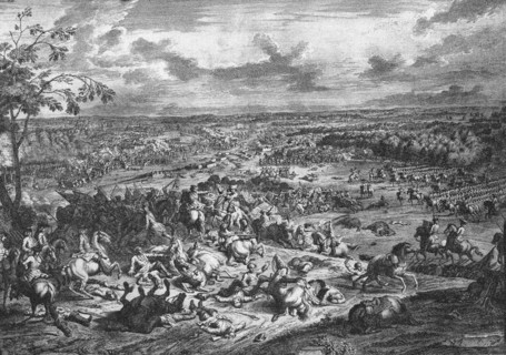 Prince Eugene of Savoy at the battle of Malplaquet (1709)
