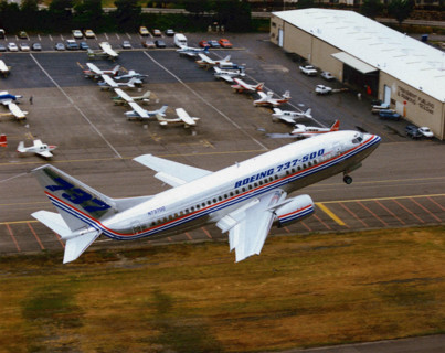 Boeing B 737-500 passenger plane