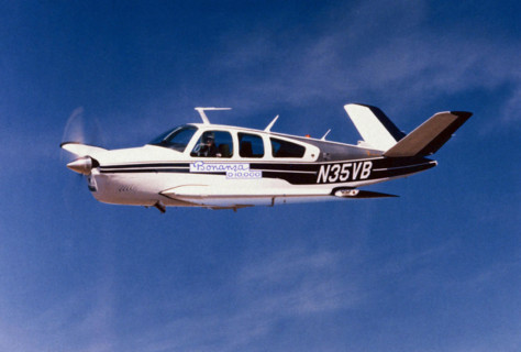American Beechcraft V35B Bonanza  light private plane.