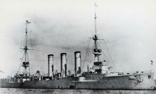 German cruiser SMS Emden, in 1908