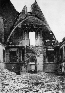 Archiepiscopal palace of Reims after the bombings