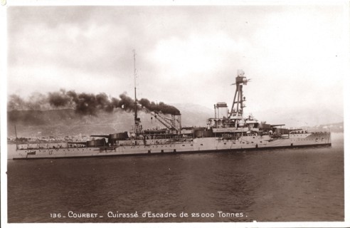 Squadron battleship 'Le Courbet'