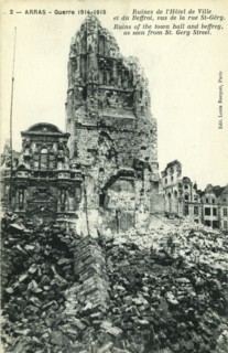 Ruins of the Hotel de Ville of Arras