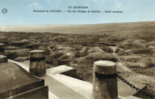 View over the battlefields of WWI, 1924
