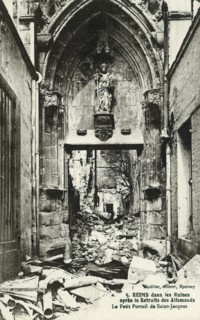 Ruins of the Reims cathedral