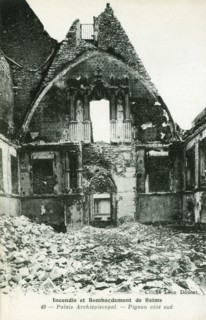 Ruins of the Reims cathedral