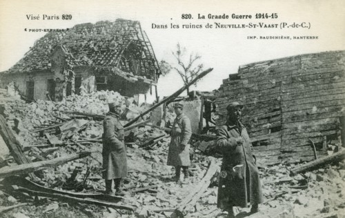 Ruins of the city of Neuville Saint Vaast