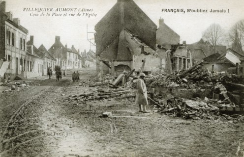 Ruins of the city of Villequier Aumont