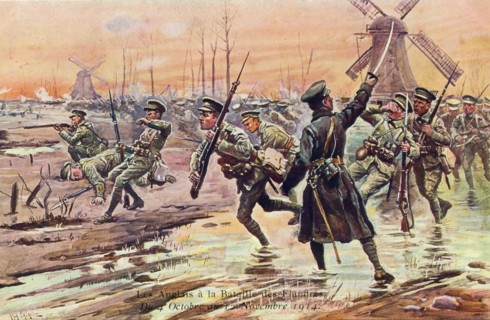 The First Battle of Ypres, 1914