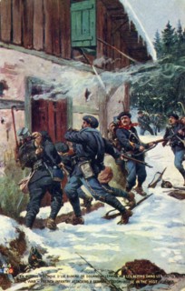 Attacking a German custom house during WWI