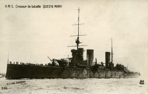 The HMS Queen Mary, 1916