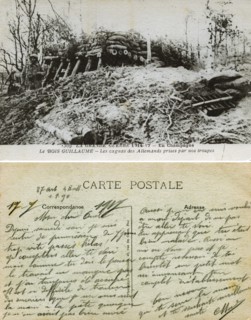 German trench in the Champagne region, 1915