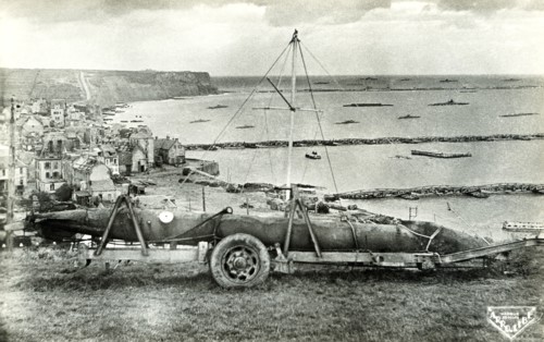 Vue d'Arromanches-les-Bains en 1944