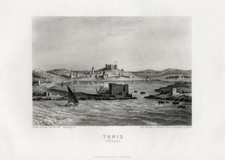 View of Tunis around 1840