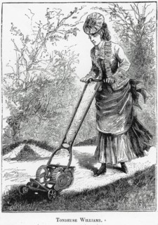 Archimedean lawn mower, 1878