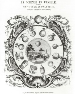 Engraving of the 'Jeu des Ballons', 1850