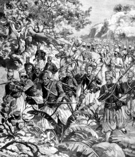Mali. Marche de la colonne Joffre sur Tombouctou.