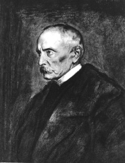 Count of Hohenlohe, minister of Bismarck, after a painting by Lenbachs (1819-1901)