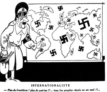 11 novembre 1939, Caricature de Ralph Soupault, contre Hitler