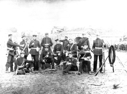 Prussians at the East fort during the siege of Paris