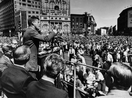 fête du travail. Détroit, dans le Michigan. John Kennedy