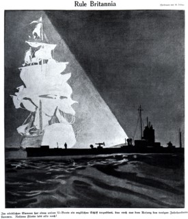 Caricature sur la puissance navale anglaise