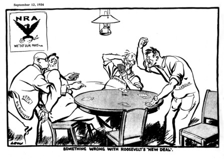Caricature contre Roosevelt