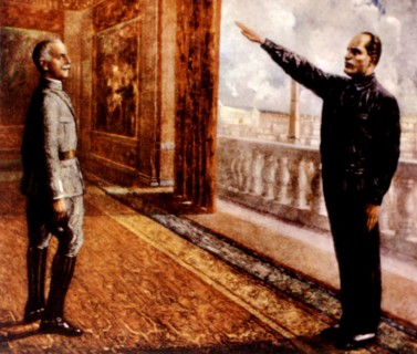 Settimelli, Mussolini et Victor-Emmanuel III