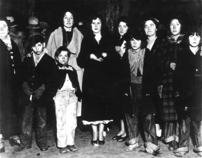 London, women and children among the 'Hunger marchers'