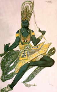Nijinsky in 'The Blue God' from R. Hahn