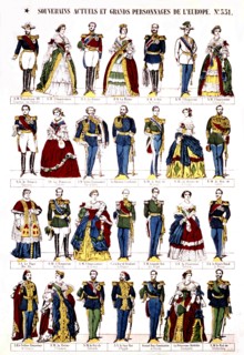 Imagerie d'Epinal, Souverains et personnages du second empire