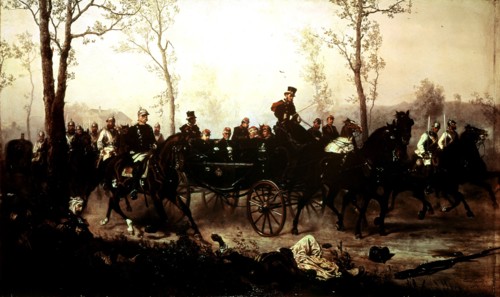 Camphausen, Départ de Napoléon III de Sedan, accompagné de Bismarck