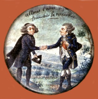 Estampe révolutionnaire coloriée