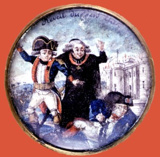 Estampe révolutionnaire coloriée