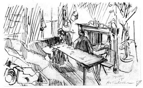 Villon, Cantonnement à Herbuterne