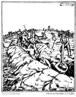Büttner, Soldiers working in the trenches