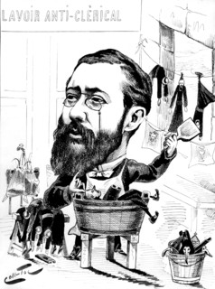 Caricature on the separation of the Church and the State